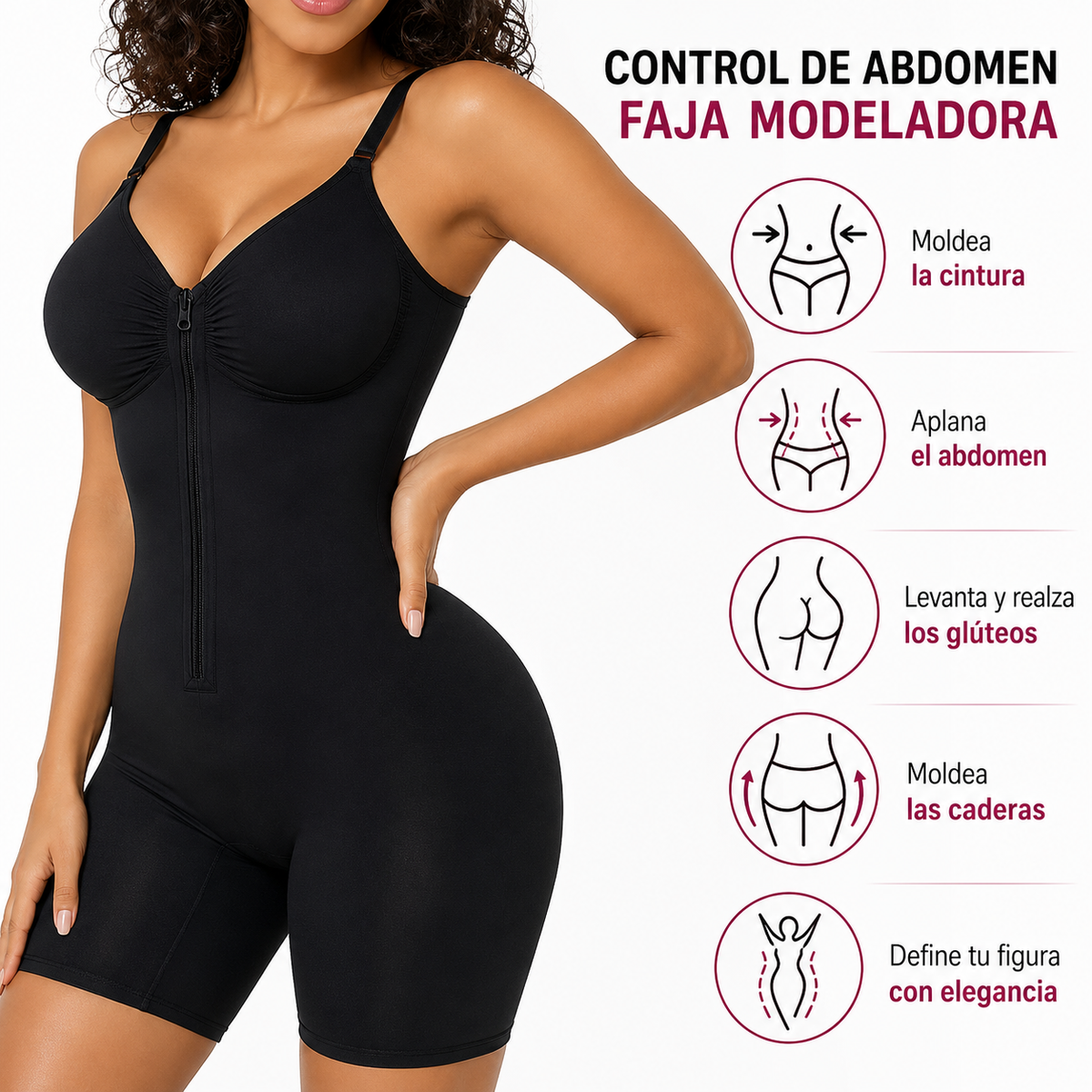 BodyShape™ Enterizo Moldeador de Compresión en Suplex